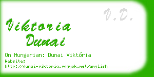 viktoria dunai business card