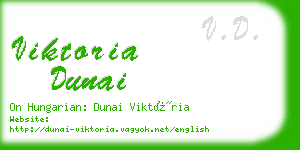 viktoria dunai business card